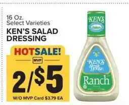 Food Lion Ken's Salad Dressing offer