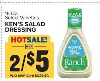 Food Lion Ken's Salad Dressing offer