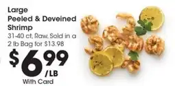 Kroger Large Peeled & Deveined Shrimp offer
