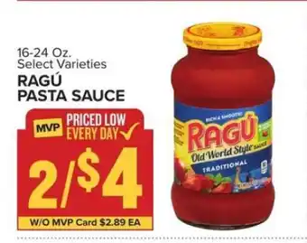 Food Lion Ragú Pasta Sauce offer