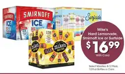 Kroger Mike's Hard Lemonade, Smirnoff Ice or Surfside offer