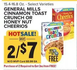 Food Lion General Mills Cinnamon Toast Crunch or Honey Nut Cheerios offer
