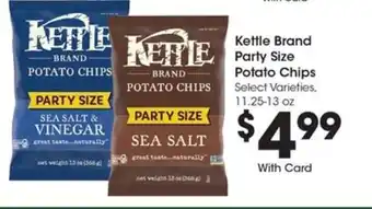 Kroger Kettle Brand Party Size Potato Chips offer