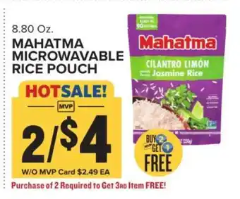 Food Lion Mahatma Microwavable Rice Pouch offer