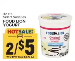 Food Lion FOOD LION YOGURT offer
