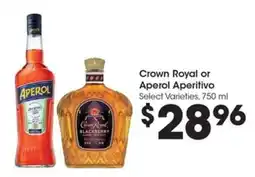 Kroger Crown Royal or Aperol Aperitivo offer