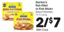 Kroger Gorton's Fish Fillet or Fish Sticks offer