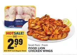 Food Lion FOOD LION CHICKEN WINGS offer