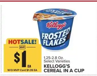 Food Lion Kellogg's Cereal in a Cup offer
