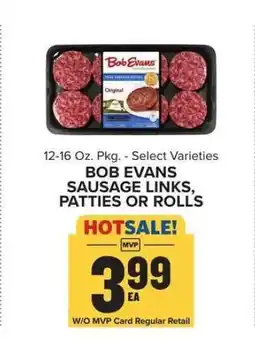 Food Lion Bob Evans Sausage Links, Patties or Rolls offer