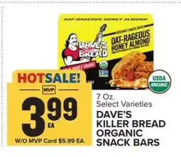 Food Lion Dave's Killer Bread Organic Snack Bars offer
