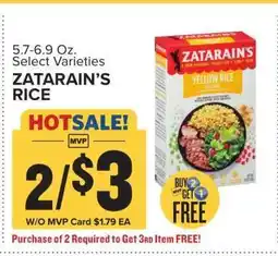 Food Lion Zatarain's Rice offer