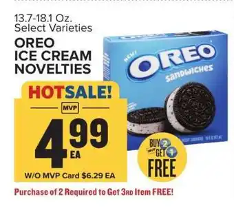 Food Lion Oreo Ice Cream Novelties offer