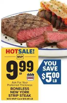 Food Lion Boneless New York Strip Steak offer
