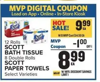 Food Lion Scott Bath Tissue & Paper Towels offer