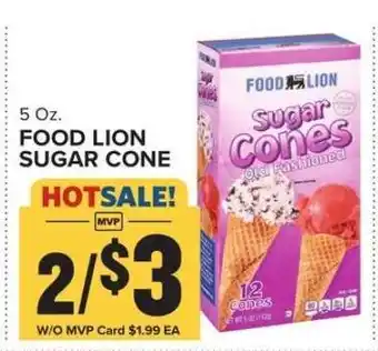 Food Lion FOOD LION SUGAR CONE offer