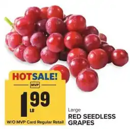 Food Lion Large Red Seedless Grapes offer