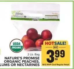 Food Lion Nature's Promise Organic Peaches, Plums or Nectarines offer