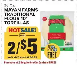 Food Lion MAYAN FARMS TRADITIONAL FLOUR 10 TORTILLAS offer