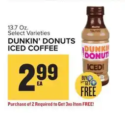 Food Lion Dunkin' Donuts Iced Coffee offer
