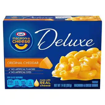 Walgreens Deluxe Original Cheddar Macaroni Cheese Dinner offer