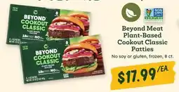 Sprouts Farmers Market Beyond Meat Plant-Based Cookout Classic Patties offer