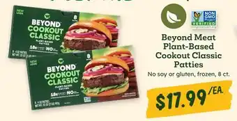 Sprouts Farmers Market Beyond Meat Plant-Based Cookout Classic Patties offer