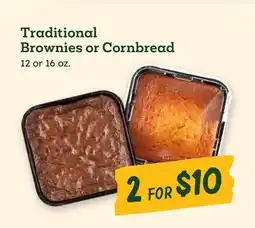 Sprouts Farmers Market Traditional Brownies or Cornbread offer
