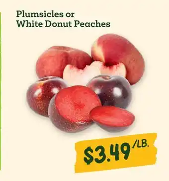 Sprouts Farmers Market Plumsicles or White Donut Peaches offer