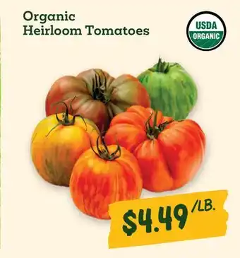 Sprouts Farmers Market Organic Heirloom Tomatoes offer