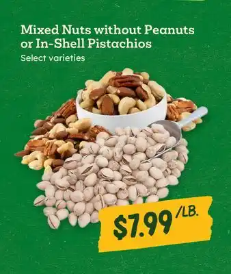 Sprouts Farmers Market Mixed Nuts without Peanuts or In-Shell Pistachios offer