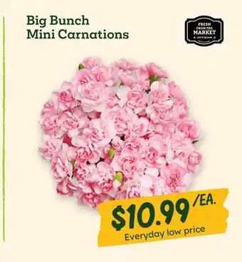 Sprouts Farmers Market Big Bunch Mini Carnations offer