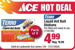 Ace Hardware Liquid Ant Bait Stations offer