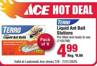 Ace Hardware Liquid Ant Bait Stations offer