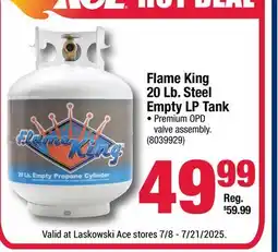 Ace Hardware Flame King 20 Lb. Steel Empty LP Tank offer