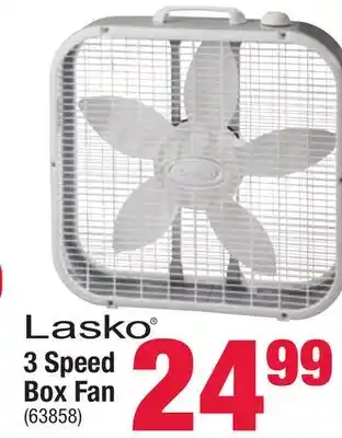 Ace Hardware 3 Speed Box Fan offer