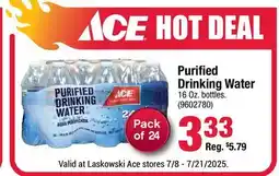 Ace Hardware Purified Drinking Water offer