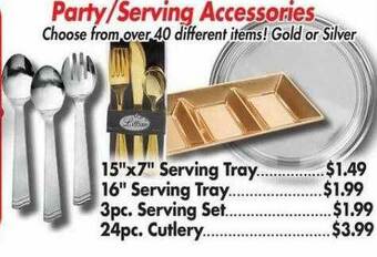 Ocean State Job Lot Party Serving Accessories offer
