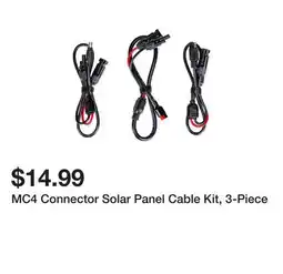 Harbor Freight Tools MC4 Connector Solar Panel Cable Kit, 3-Piece offer