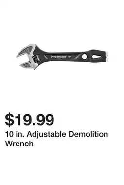 Harbor Freight Tools 10 in. Adjustable Demolition Wrench offer