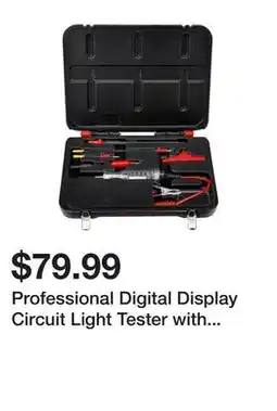 Harbor Freight Tools Professional Digital Display Circuit Light Tester with Interchangeable Shanks offer