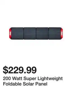 Harbor Freight Tools 200 Watt Super Lightweight Foldable Solar Panel offer