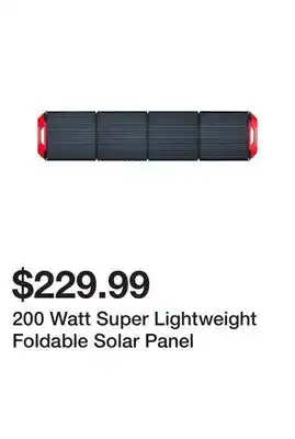 Harbor Freight Tools 200 Watt Super Lightweight Foldable Solar Panel offer