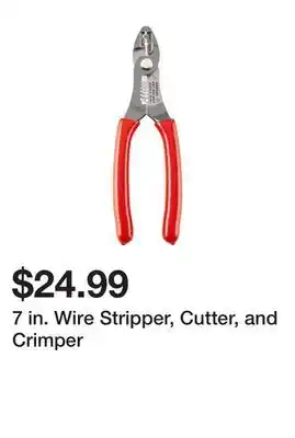 Harbor Freight Tools 7 in. Wire Stripper, Cutter, and Crimper offer