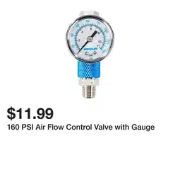 Harbor Freight Tools 160 PSI Air Flow Control Valve with Gauge offer