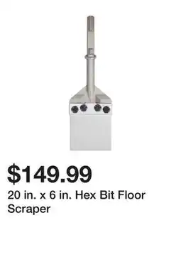 Harbor Freight Tools 20 in. x 6 in. Hex Bit Floor Scraper offer