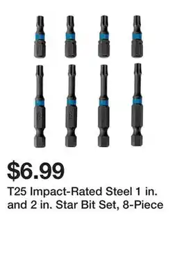 Harbor Freight Tools T25 Impact-Rated Steel 1 in. and 2 in. Star Bit Set, 8-Piece offer