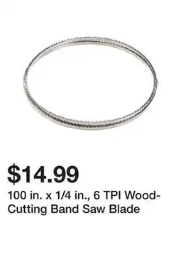 Harbor Freight Tools 100 in. x 1/4 in., 6 TPI Wood-Cutting Band Saw Blade offer