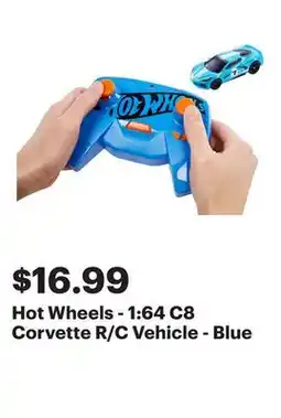 Best Buy Hot Wheels - 1:64 C8 Corvette R/C Vehicle - Blue offer