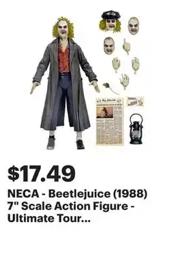 Best Buy NECA - Beetlejuice (1988) 7 Scale Action Figure - Ultimate Tour Guide The Bio-Exorcist offer